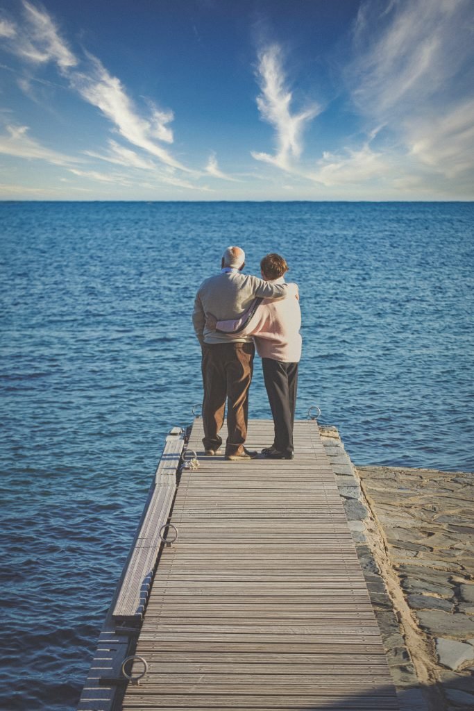 A retired couple enjoying their golden years with the security of an annuity. Annuities provide protection against outliving your assets.